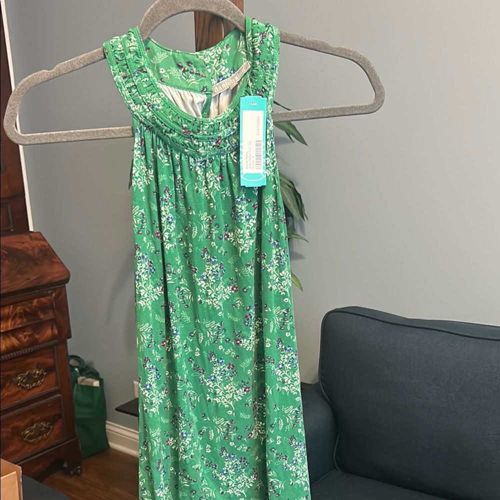 Green Floral halter top new stitch fix